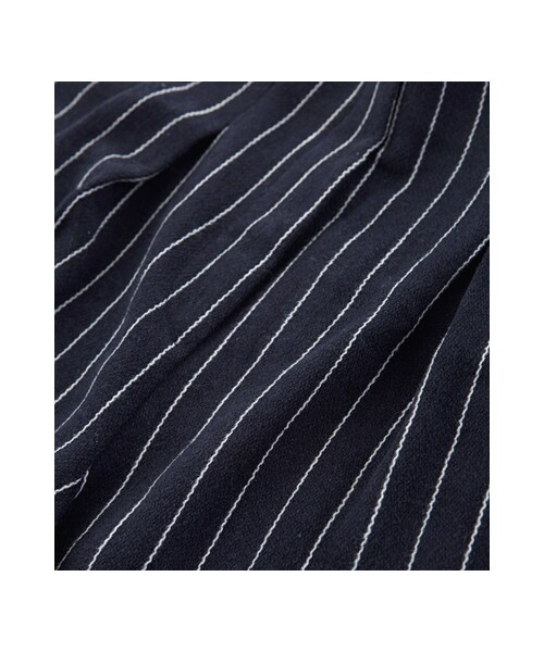 gracegift（グレースギフト）の「率性時尚 韓國直線條紋長褲（パンツ・レディース・藍・S/M）」の3枚目の写真