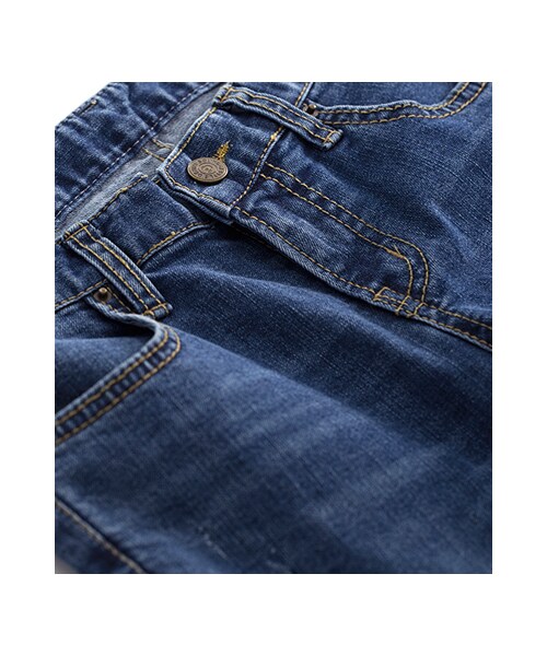 gracegift(グレースギフト)の「極致線條 韓國刷色小抓破牛仔褲(パンツ・レディース・藍・S/M)」の3枚目の写真