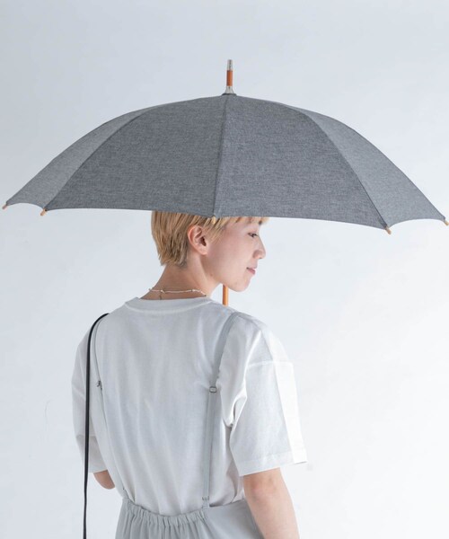 ameme（アメメ）の「コスタノバ晴雨兼用長傘（その他・レディース・ブラック/GRYストライプ/BEGストライプ/ナチュラル/ブルー・FREE）」の8枚目の写真
