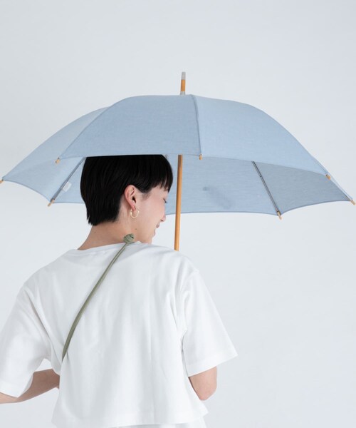 ameme（アメメ）の「コスタノバ晴雨兼用長傘（その他・レディース・ブラック/GRYストライプ/BEGストライプ/ナチュラル/ブルー・FREE）」の5枚目の写真