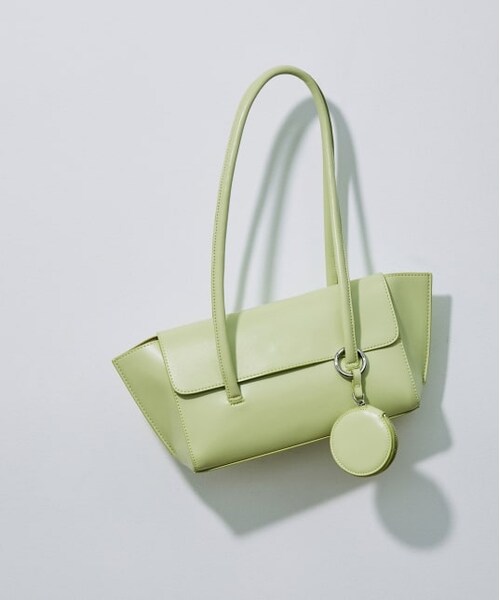 ADAM ET ROPE'（アダムエロペ）の「ナロースクエアバッグ（バッグ・レディース・パープル/オフホワイト/キミドリ・F）」の2枚目の写真