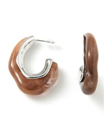 GRL | マーブルXメタル変形フープピアス(ピアス（両耳用）)