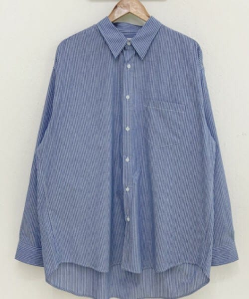 DHOLIC STYLE（ディーホリックスタイル）の「[vinvle] ストライプオーバーシャツ（シャツ/ブラウス・レディース・ホワイト/ブルー/ブラック・M/L）」の3枚目の写真