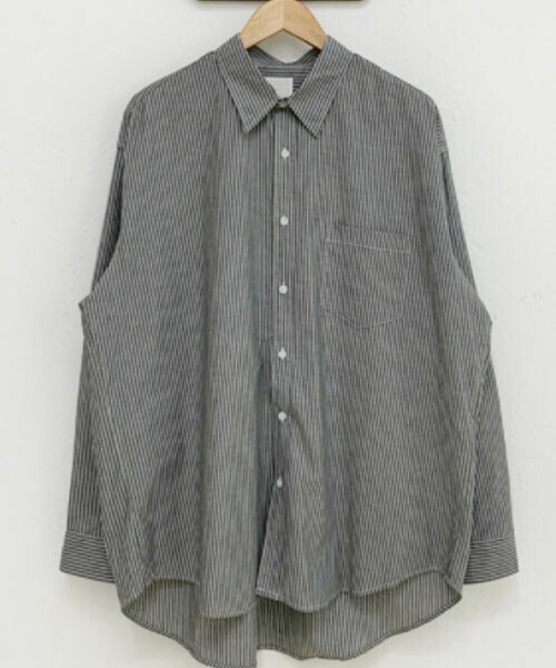 DHOLIC STYLE（ディーホリックスタイル）の「[vinvle] ストライプオーバーシャツ（シャツ/ブラウス・レディース・ホワイト/ブルー/ブラック・M/L）」の2枚目の写真