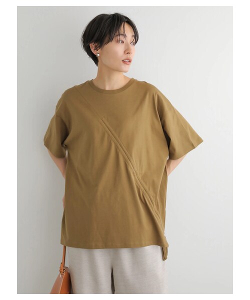 AMERICAN HOLIC（アメリカンホリック）の「ドロストカットプルオーバー（トップス・ブラック/キャメル・M/L）」の9枚目の写真