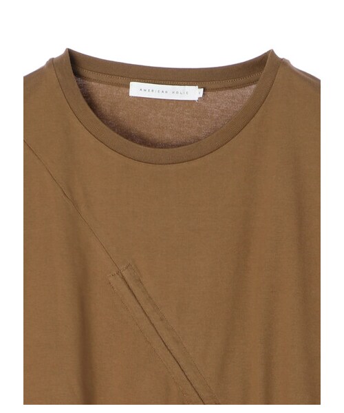 AMERICAN HOLIC（アメリカンホリック）の「ドロストカットプルオーバー（トップス・ブラック/キャメル・M/L）」の17枚目の写真