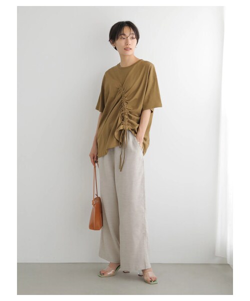 AMERICAN HOLIC（アメリカンホリック）の「ドロストカットプルオーバー（トップス・ブラック/キャメル・M/L）」の8枚目の写真