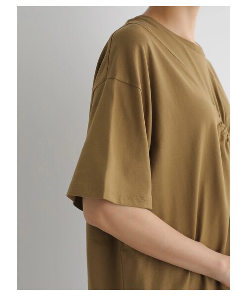 AMERICAN HOLIC（アメリカンホリック）の「ドロストカットプルオーバー（トップス・ブラック/キャメル・M/L）」の4枚目の写真