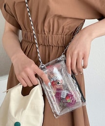 DHOLIC | ストラップ付クリアバッグ・全5色(ショルダーバッグ)