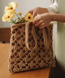 DHOLIC STYLE | [justone] 編みショルダートートバッグ(トートバッグ)