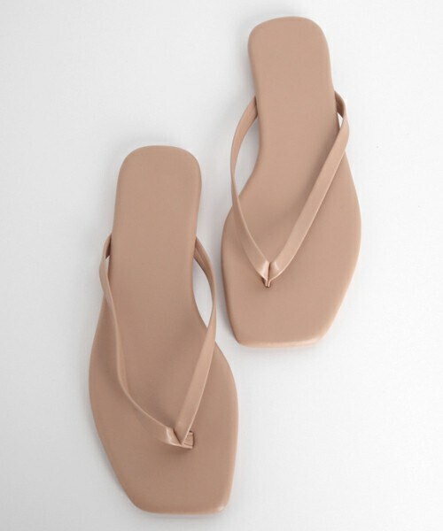 DHOLIC（ディーホリック）の「スクエアフリップフロップサンダル・全9色（サンダル・レディース・ブラック/ホワイト/その他/ブラウン/オレンジ/ベージュ/グレー/ピンク/イエロー・230/235/240/245/250）」の5枚目の写真