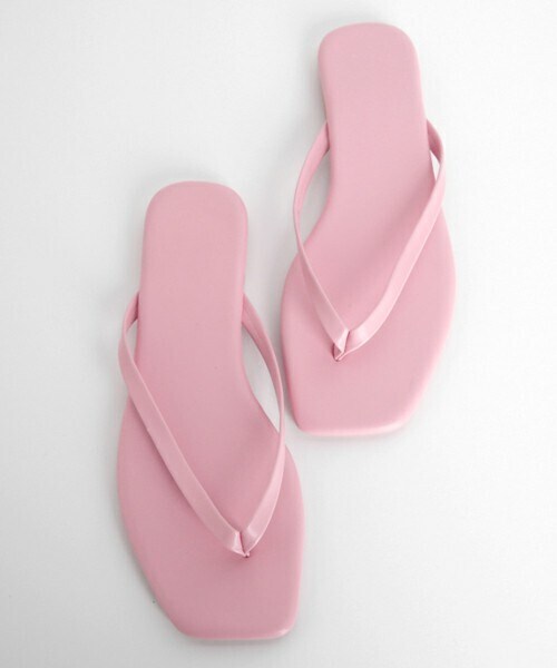 DHOLIC（ディーホリック）の「スクエアフリップフロップサンダル・全9色（サンダル・レディース・ブラック/ホワイト/その他/ブラウン/オレンジ/ベージュ/グレー/ピンク/イエロー・230/235/240/245/250）」の7枚目の写真