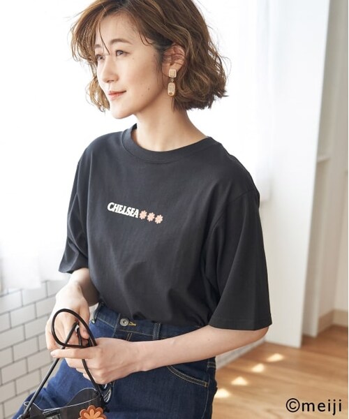ROPE' PICNIC（ロペピクニック）の「【CHELSEA×ROPE' PICNIC】ロゴTシャツ（トップス・レディース・グリーン/オレンジ系/ピンク・38）」の3枚目の写真