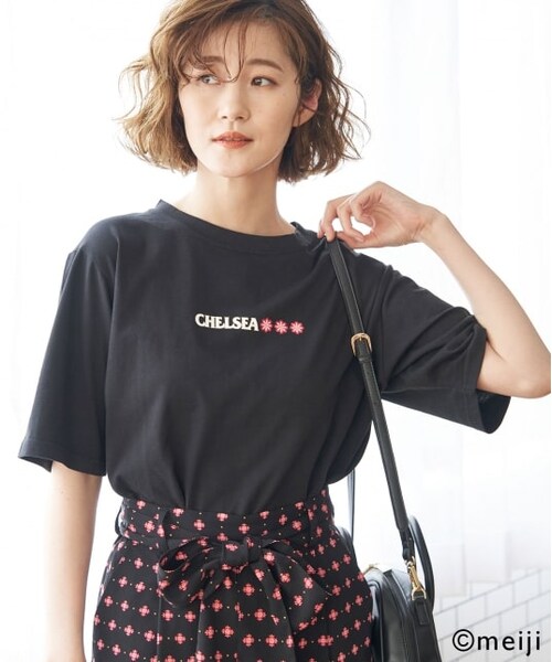ROPE' PICNIC（ロペピクニック）の「【CHELSEA×ROPE' PICNIC】ロゴTシャツ（トップス・レディース・グリーン/オレンジ系/ピンク・38）」の2枚目の写真