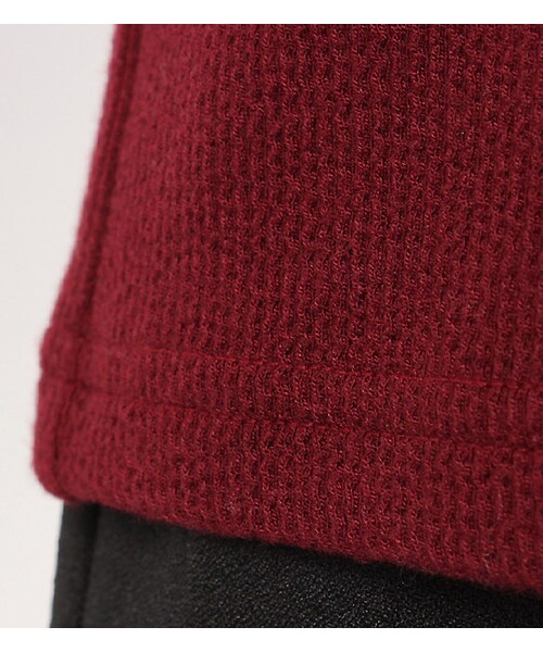 PAGEBOY(ページボーイ)の「オーガンジー&シフォン切り替えニットソー(トップス・レディース・ダークグレー/ブラック/ボルドー/ネイビー)」の11枚目の写真