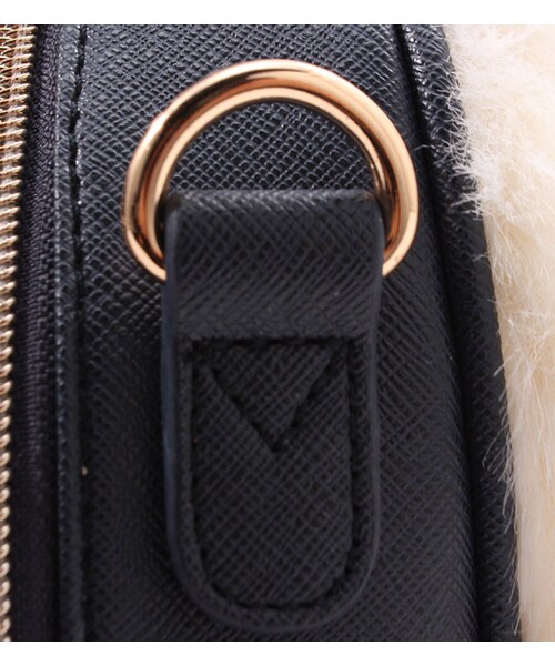 PAGEBOY（ページボーイ）の「フェイクファー切り替え2WAYバッグ（バッグ・レディース・アイボリー/ベージュ系/ピンクベージュ）」の11枚目の写真