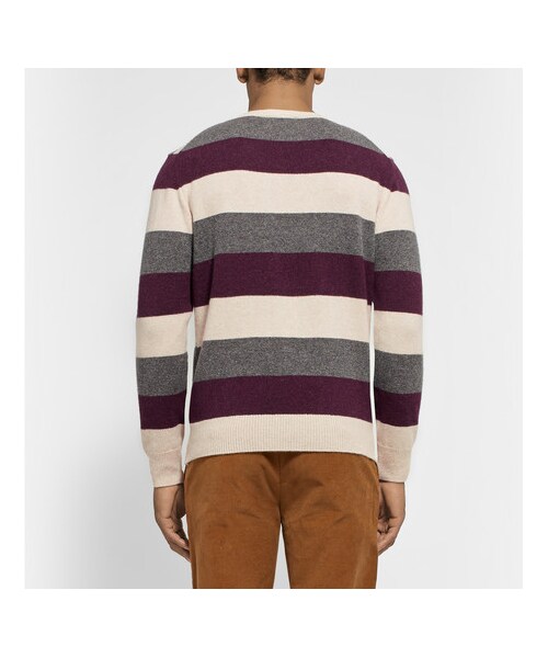 Maison Kitsune（メゾンキツネ）の「Striped Wool Sweater（その他・メンズ・Red・S/M/L/XL）」の3枚目の写真