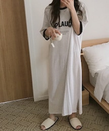 DHOLIC STYLE | [naturalmind] APPLAUDED配色ワンピース(ワンピース)