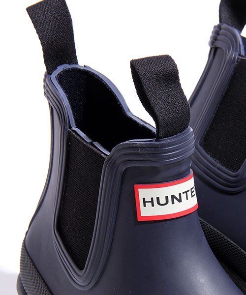HUNTER（ハンター）の「Original Chelsea Wellington boots（シューズ・メンズ・グリーン/ネイビー・4/5）」の6枚目の写真