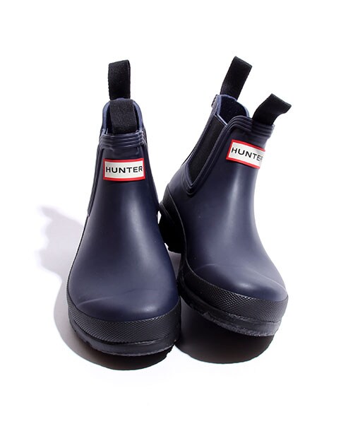 HUNTER（ハンター）の「Original Chelsea Wellington boots（シューズ・メンズ・グリーン/ネイビー・4/5）」の3枚目の写真