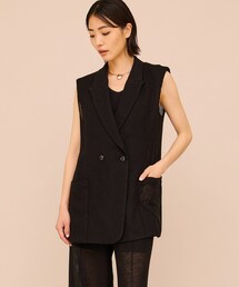 city（シティ）の「リングメッシュロングジレ（その他）」