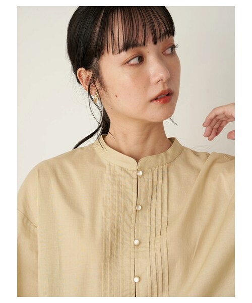 earth music&ecology（アースミュージックアンドエコロジー）の「ティアードピンタックチュニック（ワンピース/ドレス・オフホワイト/ブラック/ライトベージュ・F）」の22枚目の写真