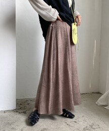 CAPRICIEUX LE'MAGE | モザイクピーチタッチフレアスカート(スカート)