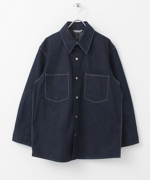 AURALEE LIGHT DENIM SHIRTS BLOSON