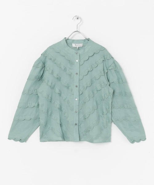 Sea New York Shannon Scallop blouse