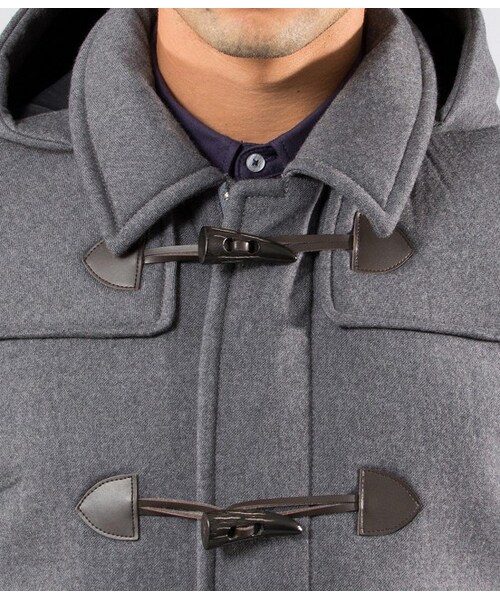 JUNMEN（ジュンメン）の「【先行受注】ボンディングメルトンダッフル（ジャケット/アウター・メンズ・グレー/ネイビー・M/L/L1）」の6枚目の写真