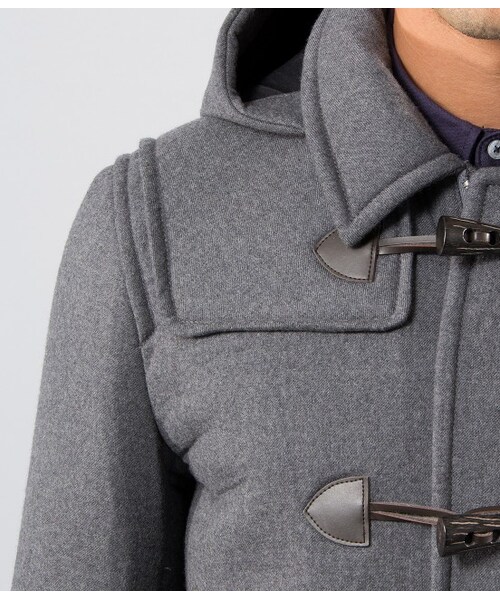 JUNMEN（ジュンメン）の「【先行受注】ボンディングメルトンダッフル（ジャケット/アウター・メンズ・グレー/ネイビー・M/L/L1）」の7枚目の写真