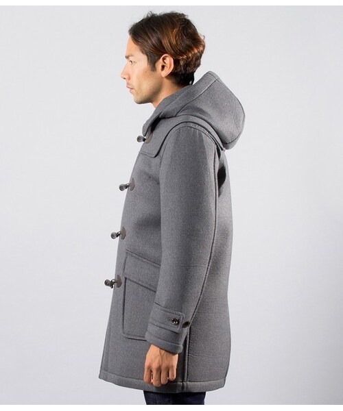 JUNMEN（ジュンメン）の「【先行受注】ボンディングメルトンダッフル（ジャケット/アウター・メンズ・グレー/ネイビー・M/L/L1）」の4枚目の写真