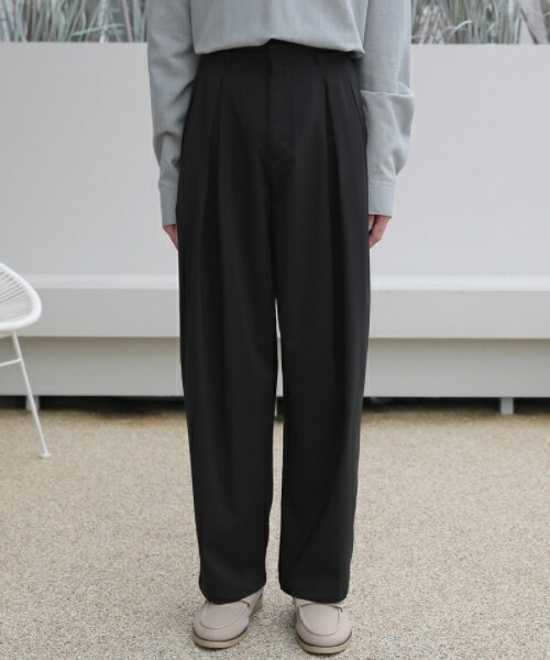 D'MENS by DHOLIC（ディーメンズ）の「ボリュームスラックス（スラックス・メンズ・ホワイト/ブラック・50/52）」の2枚目の写真