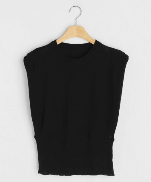 DHOLIC(ディーホリック)の「タックニット(ニット/セーター・レディース・ベージュ/ブラック/グリーン・ONESIZE)」の2枚目の写真