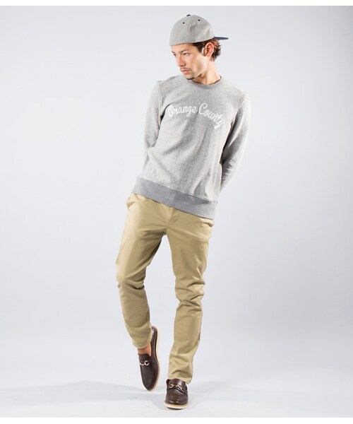 JUNMEN（ジュンメン）の「ステッチロゴスウェット（トップス・メンズ・グレー/ネイビー・S/M/L）」の11枚目の写真