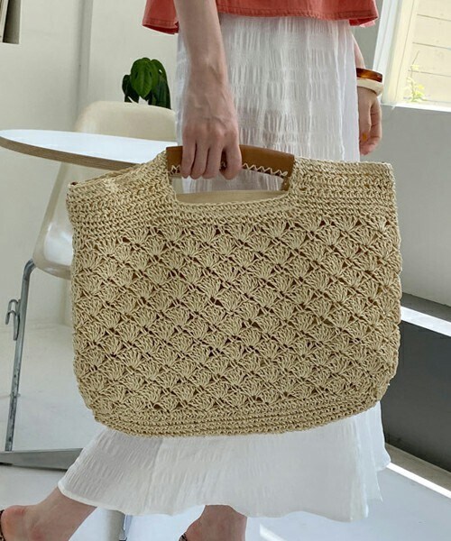 DHOLIC（ディーホリック）の「2WAYビッグバッグ・全2色（ハンドバッグ・レディース・ブラウン/ベージュ・ONESIZE）」の2枚目の写真