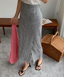 DHOLIC | チェックHラインスカート・全3色(スカート)