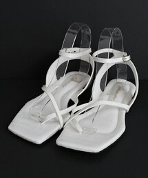 DHOLIC | クロコ調フラットサンダル・全4色(サンダル)