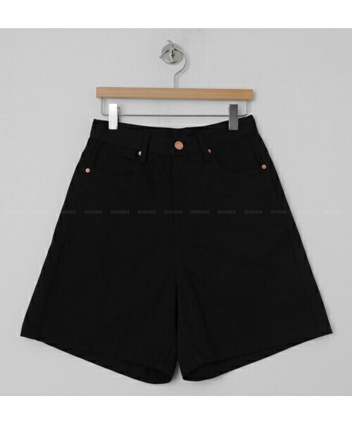 DHOLIC STYLE（ディーホリックスタイル）の「[munani] コットンショートパンツ（その他パンツ・レディース・グリーン/ブラック/ホワイト・S/M）」の3枚目の写真