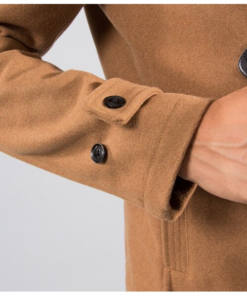 JUNRED(ジュンレッド)の「【先行受注】メルトンショートダッフル(ジャケット/アウター・メンズ・キャメル・0/1/2)」の7枚目の写真