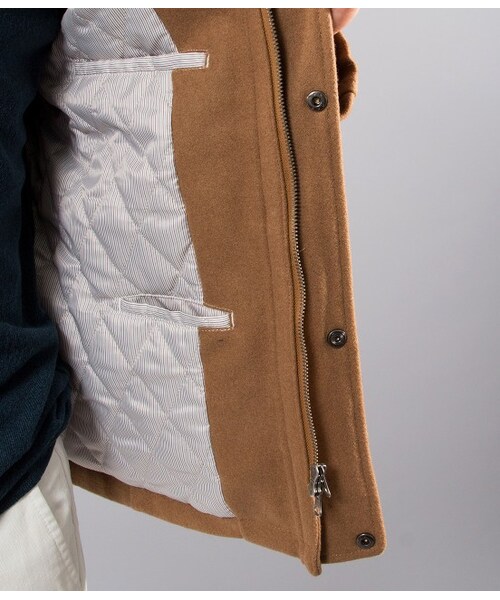 JUNRED(ジュンレッド)の「【先行受注】メルトンショートダッフル(ジャケット/アウター・メンズ・キャメル・0/1/2)」の12枚目の写真