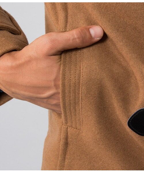 JUNRED(ジュンレッド)の「【先行受注】メルトンショートダッフル(ジャケット/アウター・メンズ・キャメル・0/1/2)」の8枚目の写真