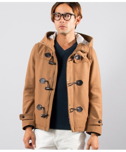 JUNRED(ジュンレッド)の「【先行受注】メルトンショートダッフル(ジャケット/アウター・メンズ・キャメル・0/1/2)」の1枚目の写真