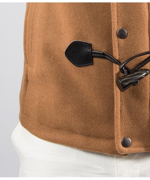 JUNRED(ジュンレッド)の「【先行受注】メルトンショートダッフル(ジャケット/アウター・メンズ・キャメル・0/1/2)」の9枚目の写真