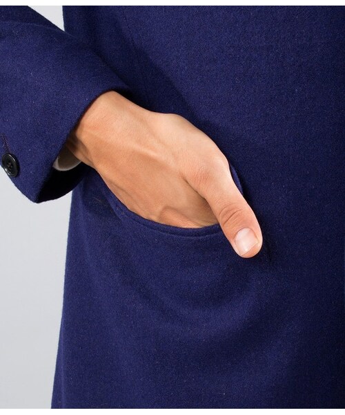 JUNRED（ジュンレッド）の「【先行受注】メルトンチェスターコート（ジャケット/アウター・メンズ・キャメル/ネイビー/ブルー・0/1/2）」の10枚目の写真