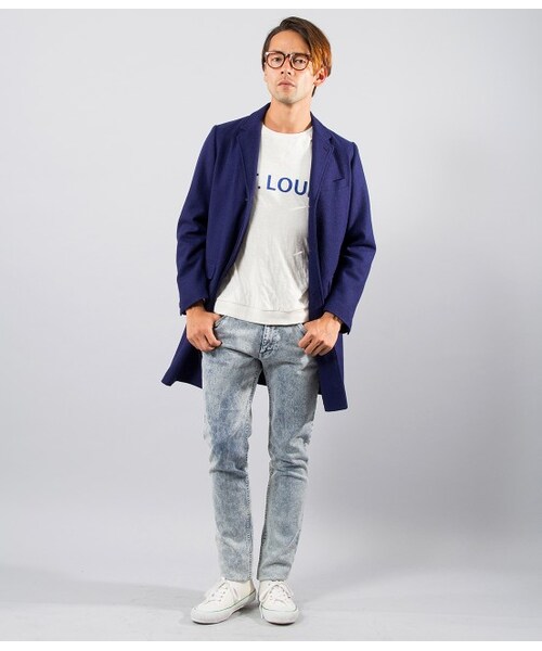 JUNRED（ジュンレッド）の「【先行受注】メルトンチェスターコート（ジャケット/アウター・メンズ・キャメル/ネイビー/ブルー・0/1/2）」の15枚目の写真