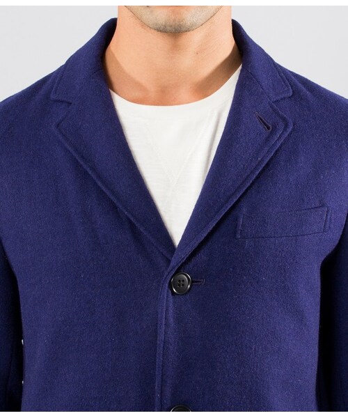 JUNRED（ジュンレッド）の「【先行受注】メルトンチェスターコート（ジャケット/アウター・メンズ・キャメル/ネイビー/ブルー・0/1/2）」の7枚目の写真