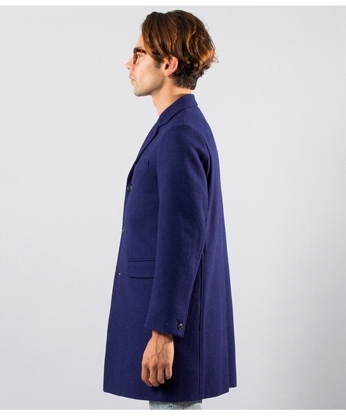 JUNRED（ジュンレッド）の「【先行受注】メルトンチェスターコート（ジャケット/アウター・メンズ・キャメル/ネイビー/ブルー・0/1/2）」の5枚目の写真