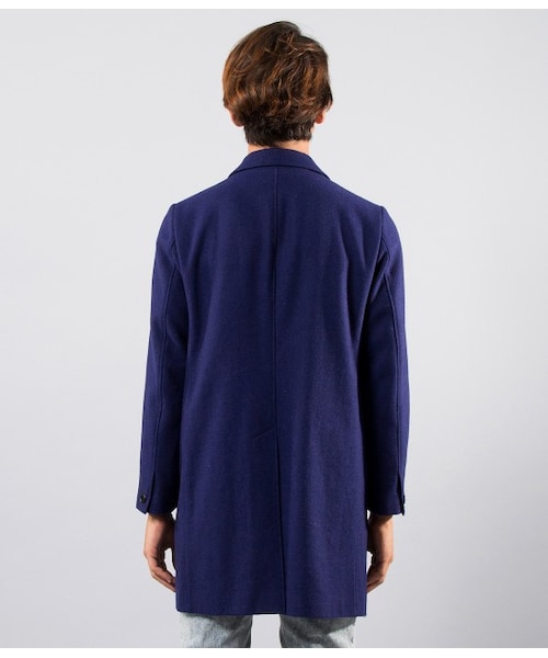 JUNRED（ジュンレッド）の「【先行受注】メルトンチェスターコート（ジャケット/アウター・メンズ・キャメル/ネイビー/ブルー・0/1/2）」の6枚目の写真