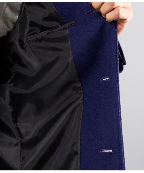 JUNRED（ジュンレッド）の「【先行受注】メルトンチェスターコート（ジャケット/アウター・メンズ・キャメル/ネイビー/ブルー・0/1/2）」の13枚目の写真